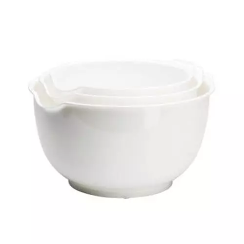 Røreskåle Plast Hvid - 3stk