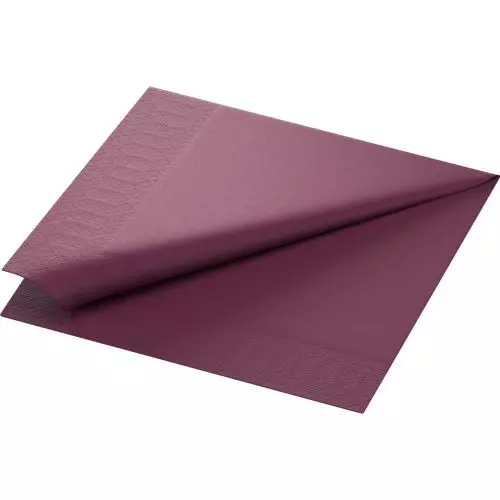 Duni serviet 40x40cm 3-lags 125stk - Plum