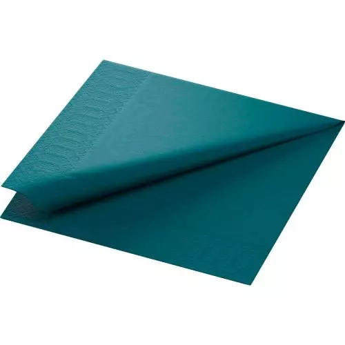 Duni serviet 40x40cm 3-lags 125stk - Ocean Teal