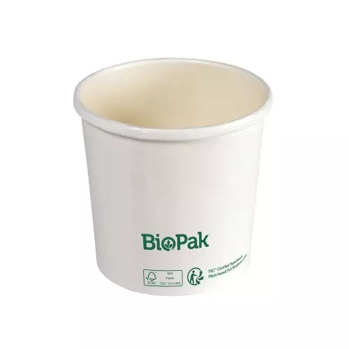 Duni BioPak Ronda Bowl Hvid 360ml - 25stk