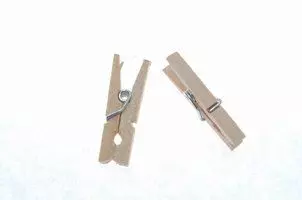 Klemme i træ - natur 25mm