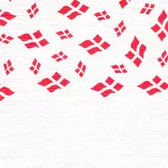 Papirdug 1,2x8 m - hvid med flag