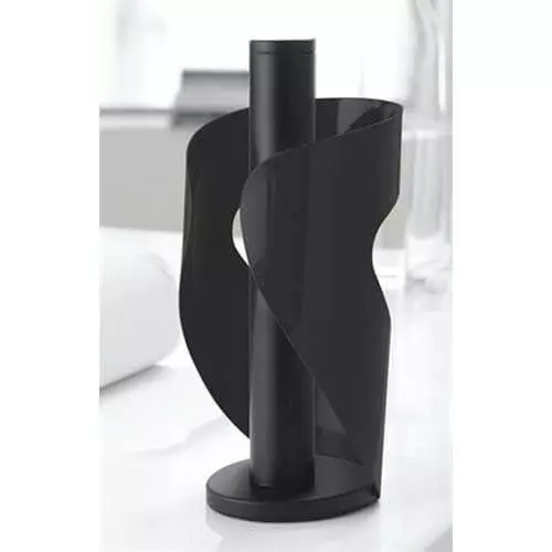 Steel Function køkkenrulle & guldfilmsholder sort