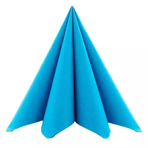 Sovie stofligende serviet 40x40cm - 12stk Aqua Blå