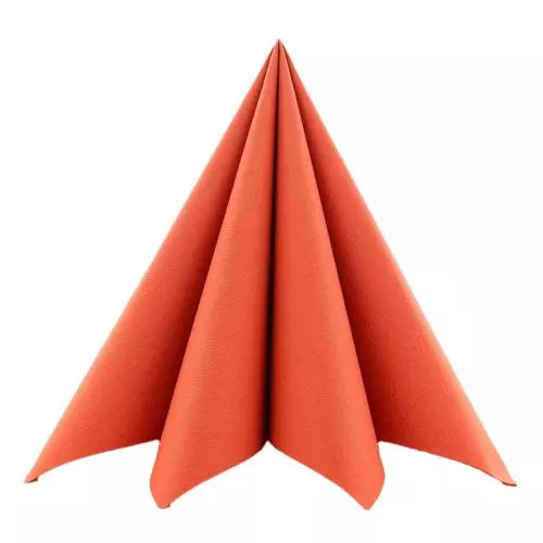 Mank Stofligende Serviet 40x40cm 50stk - Terracotta