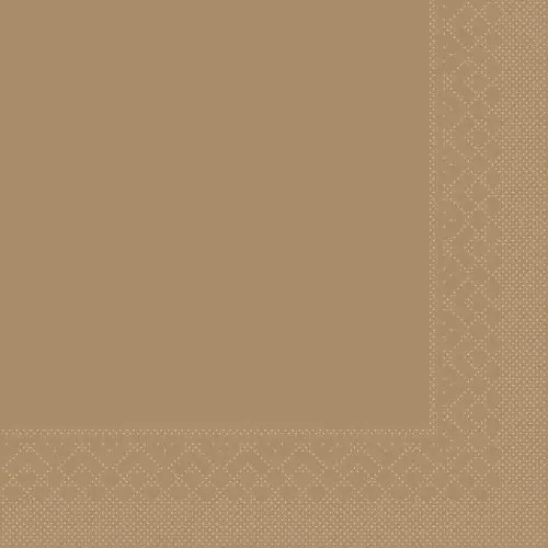 Sovie 33x33cm 3-lags 20stk serviet - Kobber/Bronze