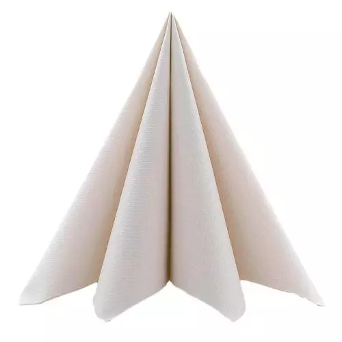 Sovie stofligende serviet 40x40cm - 12stk Sand