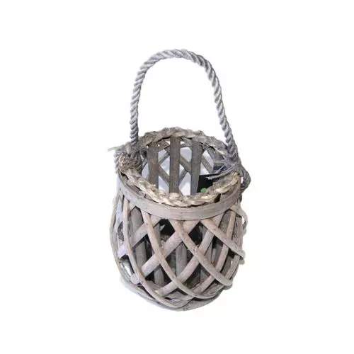 Lanterne grå Ø21cm H20cm