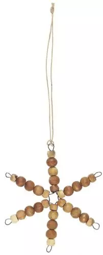 Stjerne t/ophæng m/jutesnor - 12cm