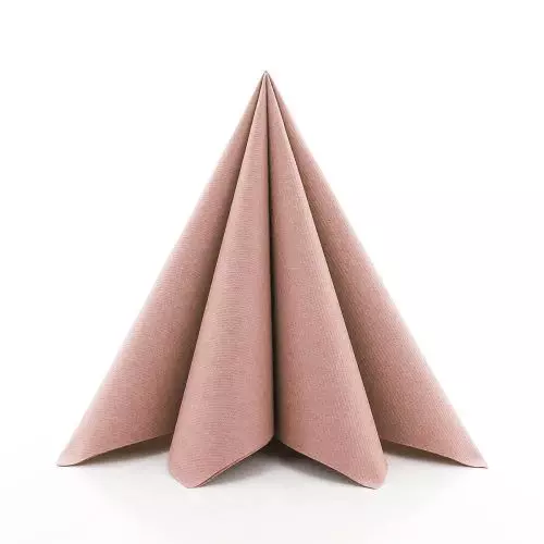 Sovie stofligende serviet 40x40cm - 12stk Rose Gold