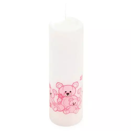 Bloklys 5x12cm - Bamse Lyserød