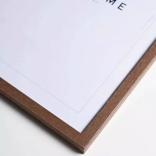 Billedramme A5 Egetræ - Mørk