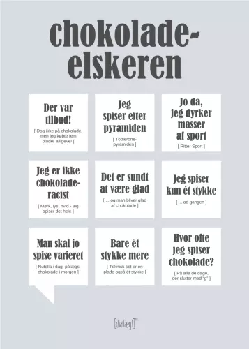 Dialægt kort - Chokoladeelskeren