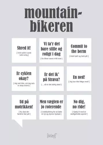Dialægt kort - Mountainbikeren