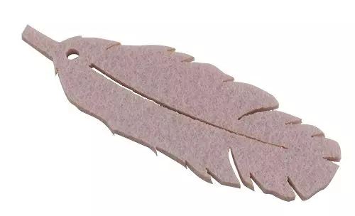 Blad filt - Lyserød