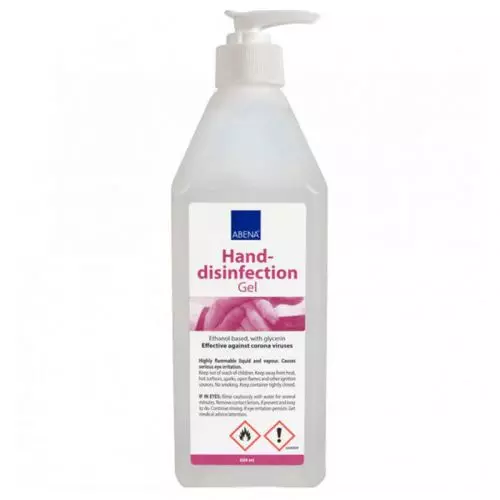 Hånddesinfektion gel 85% m/pumpe 600ml 