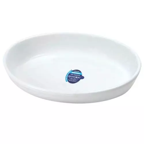 Ildfast fad 28,5x19cm - Hvid