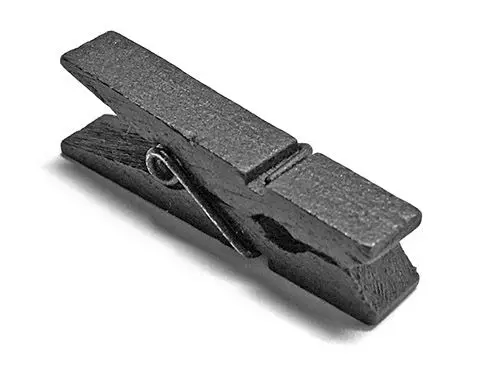 Klemme i træ 24stk - Sort