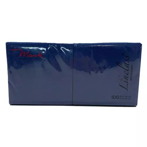 Mank Stofligende Kaffeserviet 100stk - Mørkeblå