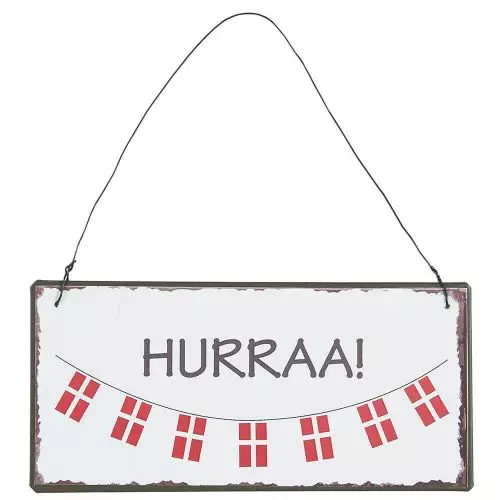 Metalskilt - Hurraa