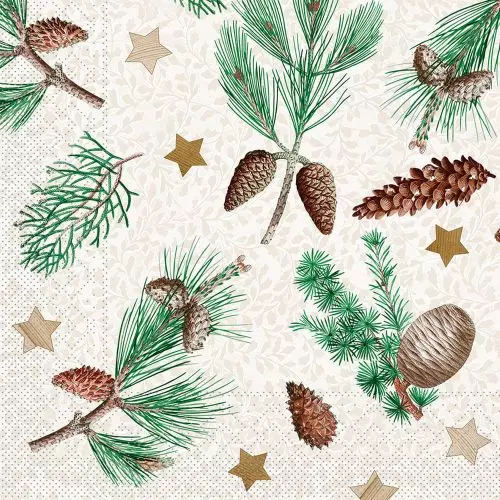 Mank 3-lags 33x33cm 100stk - Pinea