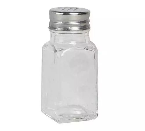 Salt/peber strøer i glas