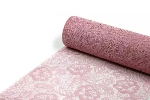 Sizolace Rose 30cm x 5m - støv rosa