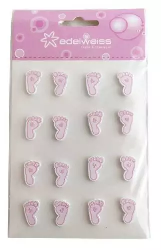 Babyfødder 16 stk - Lyserød