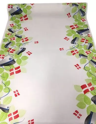 Studenter Stofligende Bordløber 0,4x4,8m - Blå