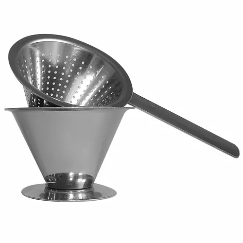 Tesi med skål - stål