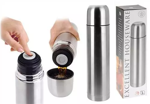 Termoflaske 1L stål