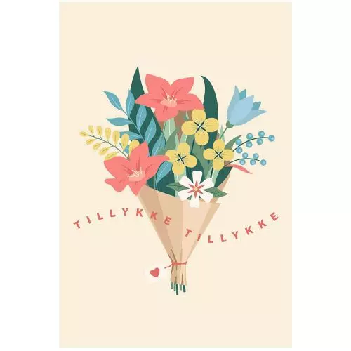 A7 Kort - Tillykke Tillykke