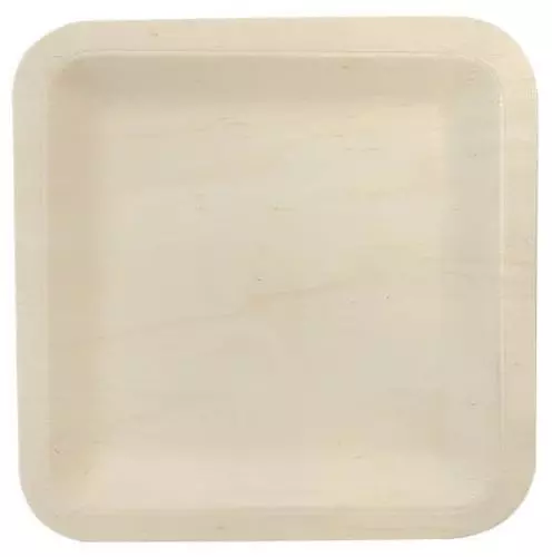 Engangstallerken 6stk 100% Natur - 22cm