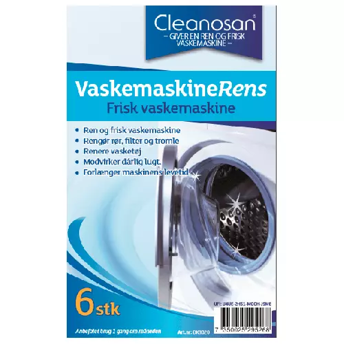 Cleanosan tabs - Vaskemaskinerens