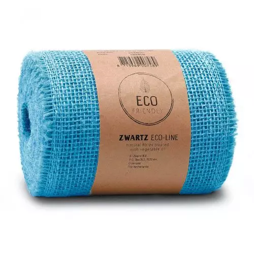 Decojute bordløber 15cm x 10m - Lyseblå