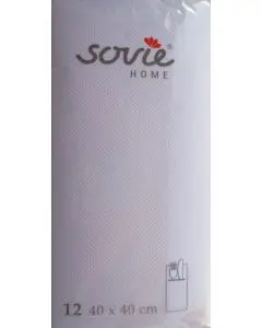 Sovie home tekstil bestik serviet - 12 stk light rosa
