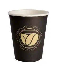 Kaffebæger Beans 24cl Sort - 50stk