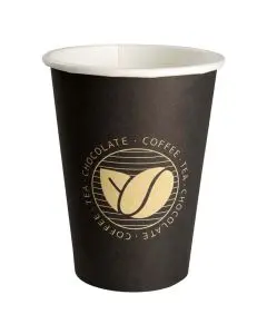 Kaffebæger Beans 48cl Sort - 50stk