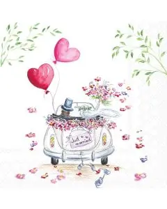 Ambiente Frokostserviet 3-lags 20stk - Wedding car