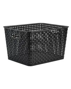 Kurv Rattan 17L - Sort