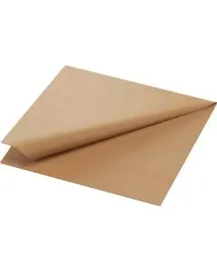 Duni Frokostserviet 3-lags 250stk - Natural Brown