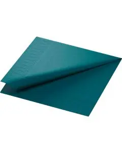 Duni kaffeserviet 24x24cm 250stk - Ocean Teal