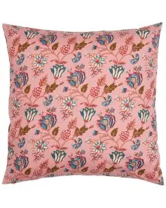 Pudebetræk Amanda coral almond m/blå blomster