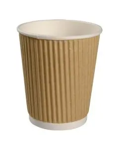 Kaffebæger Ripple Wall 24cl Brun - 25stk