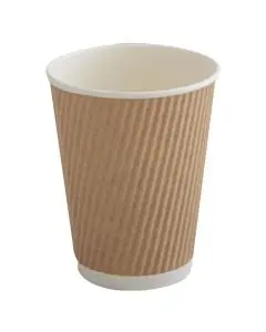 Kaffebæger Ripple Wall 36cl Brun - 25stk