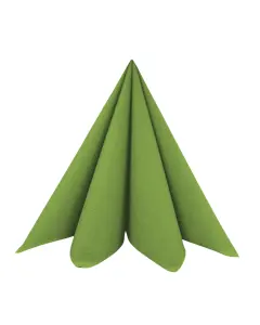 Dunisoft Stofligende Middagsserviet 60stk - Leaf Green