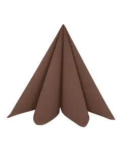 Dunisoft Stofligende Middagsserviet 60stk - Chestnut