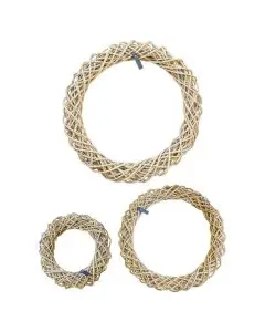 A2Living Kubu Rattan Dekorationskrans (3stk)