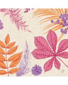 Dunisoft Stofligende Middagsserviet 60stk - Bright Autumn