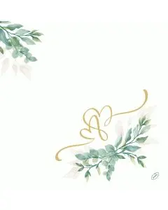 Dunisoft Stofligende Middagsserviet 60stk - Soft Tropics